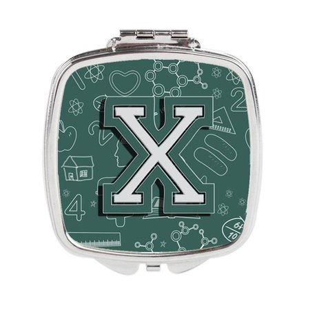 CAROLINES TREASURES Letter x Back to School Initial Compact Mirror CJ2010-XSCM